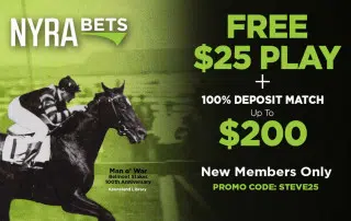Sign Up for NYRA Bets | New Members Signup | Free $25 Bet