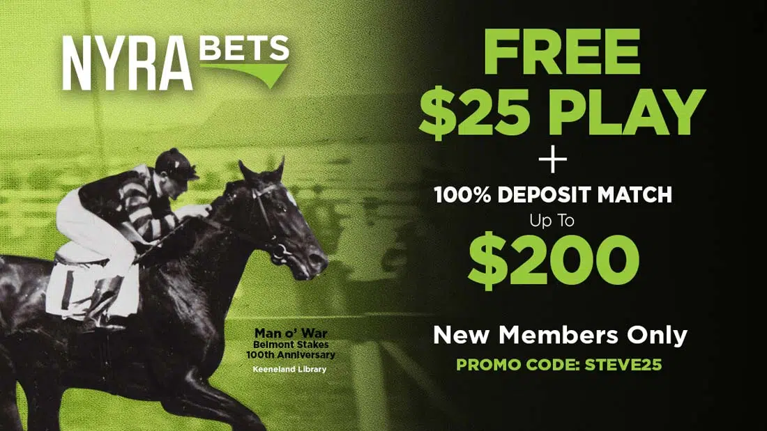 Sign Up for NYRA Bets | New Members Signup | Free $25 Bet